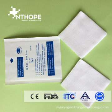 10x10 / 7.5x7.5 / 5x5 sterile cotton gauze swab